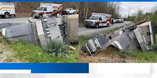 Coal truck accident leads to road closure
