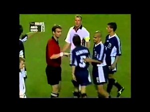 1998 World Cup: England/Argentina - David Beckham Red Card