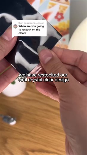 DIY Gel Nail Stickers/Wraps on Instagram: "crystal clear fans rise up!! #gelnails #gelnailsticker #diygelnails #asmr"