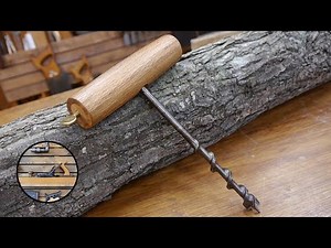 Making a clamping T-handle for vintage auger bits | Hand tool woodworking
