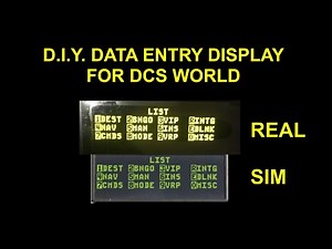 D.I.Y. Data Entry Display for DCS World
