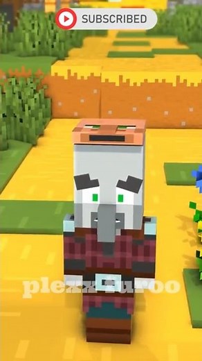 villager vs pillager #minecraft