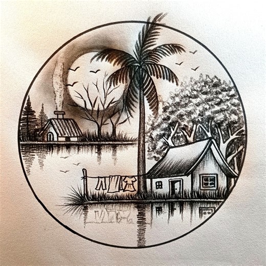 114K views · 2.5K reactions | Reflection of shine #artsketch #pencilart | Md. Takbir Hossain | Facebook