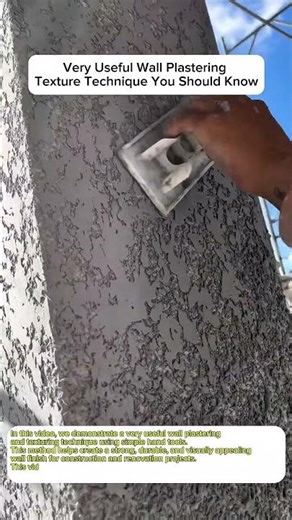 Very Useful Wall Plastering Texture Technique You Should Know