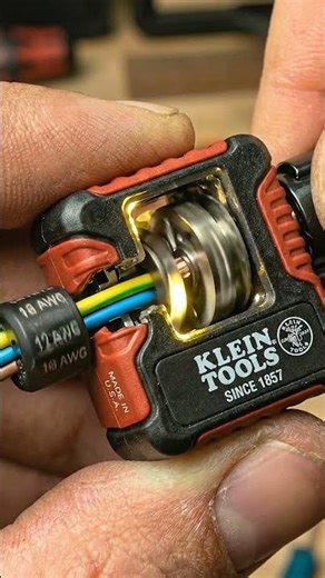 This Klein Tool Makes Wire Stripping Effortless! 🔥 #tools