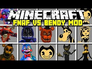 Minecraft NEW FIVE NIGHTS AT FREDDY'S VS BENDY AND THE INK MACHINE MOD! | Modded Mini-Game