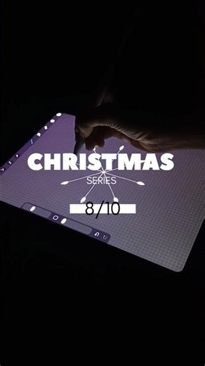 Christmas series 8/10 - Snowflake easy symmetry drawing on Procreate. let it snow #art #procreate