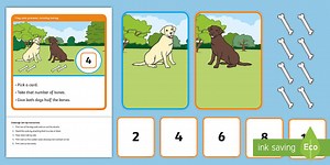 EYFS Maths Halving Challenge: Give the Dog a Bone
