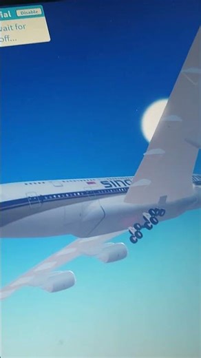 Airbus A380 800 Take off Singapore Airlines Cabin crew Simulator
