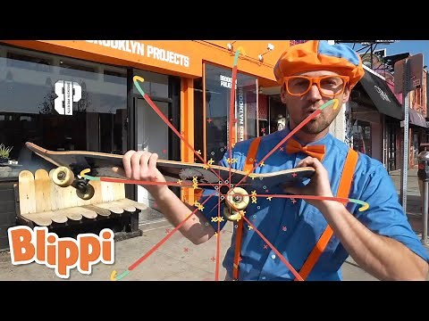 Skateboard Song - Coolest Way to Roll Through Town | Blippi | Kids Learning Videos | Nursery Rhymes
