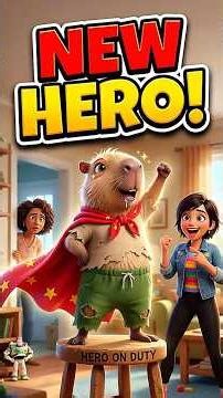 Cappy's Superhero Fail #capybara #funny #shorts
