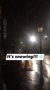 Live look at snow falling outside the #WCBI Studios in Columbus as of 5am. Snow is sticking to grassy surfaces but not on the roads as road temperatures are above freezing! Still take it easy out there! #mswx | WCBI Weather