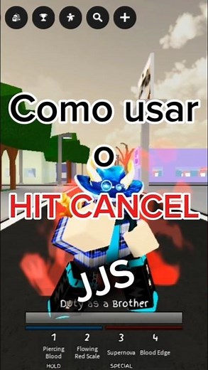Como usar o HIT CANCEL | Jujutsu shenanigans #roblox #jujutsushenanigans #tutorial