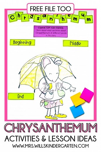 Fun Chrysanthemum Book Activities & Lesson Plans - Free File