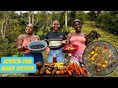 Nou prepare yon bon bouyon pou remonte fos nou#haitianfood#cooking#