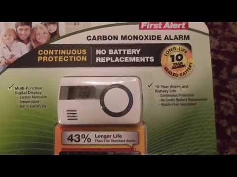 First Alert Carbon Monoxide Alarm Costco CO1210 Unboxing Review