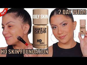 2 DAY WEAR TEST *new* MAKE UP FOREVER HD SKIN FOUNDATION *oily skin* | MagdalineJanet