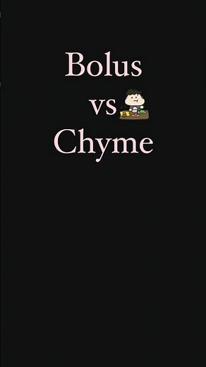 Bolus vs Chyme | The Food We Eat | Microlearning | Differentiate Between #digestion #thehumanbody