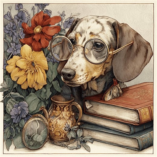 75 Whimsical Animal Profession Art, Vintage Storybook Dogs and Bear Illustrations, Cozy Character Scenes Collection - Etsy