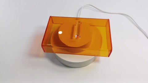 Dental Curing Light Protector Box Orange Ultraviolet Shield Cover Box with 2 Size (Small)