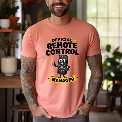Official Remote Control Manager Shirt, Tech Humor Apparel, Funny Dad Controller Tee, Retro Electronics Gift - Etsy