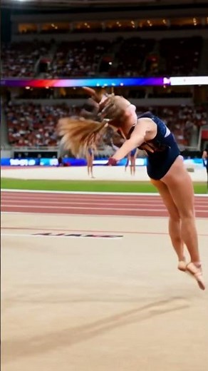 Close-Up: Gymnast’s Overhead Split & Final Victory Pose