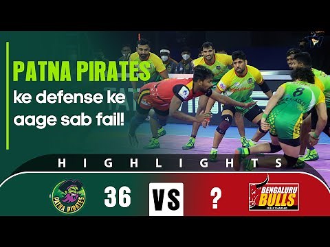 Pro Kabaddi League 8 Highlights M120 | Patna Pirates vs Bengaluru Bulls