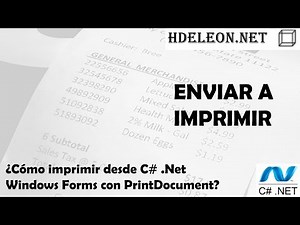 ¿Cómo imprimir desde C# .Net Windows Forms con PrintDocument?