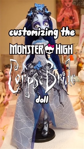 karasoneofakinds on Instagram: "customizing the skullector corpse bride doll into my interpretation. not for sale, a different corpse bride is available for adoption! • #dollcustomizer #corpsebridedoll #customcorpsebridedoll #ooakdolls #monsterhighcustom #emilycorpsebridedoll •"