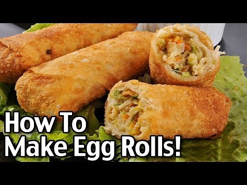 How To Make Egg Rolls At Home - Easy Chicken Egg Rolls