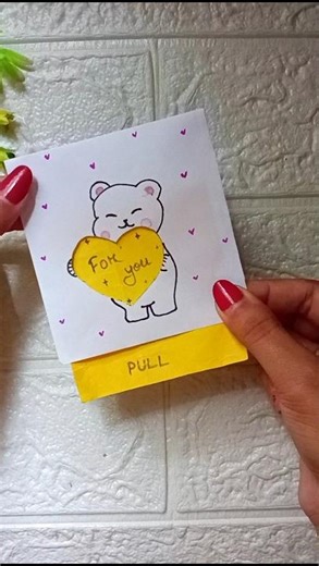 Amezing card for your loved ones 💕 #diy #craft #ytshorts