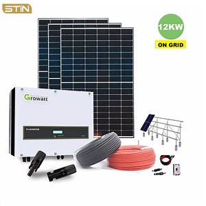 [Hot Item] 12kw Complete on-Grid Grid Tied Solar Power System