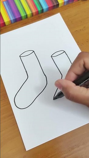 how to draw socks #drawing #socks