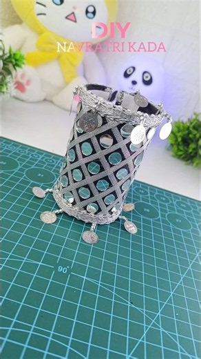DIY Navratri 👀kada ||🎨 Creative Craft Idea | Handmade Silver Kada #diy #navratri2026 #diyjewelry
