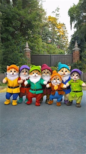 Seven Dwarfs Cat Dance #sevendwarfs #catdance #petdance #七人の小人 #猫ダンス