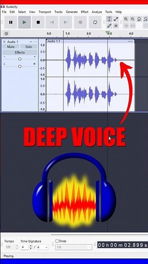 How to make your VOICE sound DEEPER in Audacity