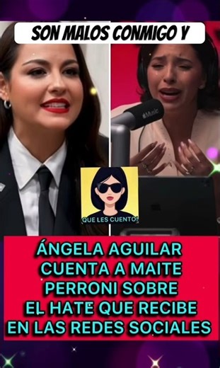 🟣 Ángela Aguilar le cuenta a Maite Perroni sobre el hate #shorts