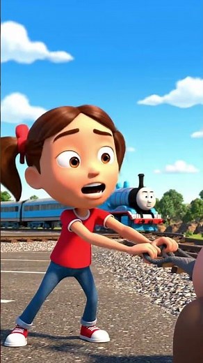 CGI: "Save the dog from the train 🐶🦮"