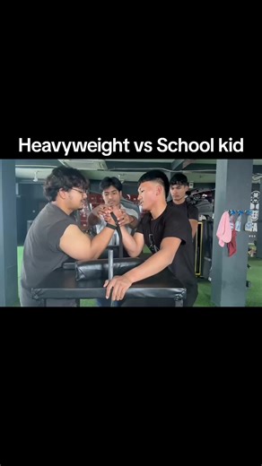 Heavy weight Saurab 90kg vs School kid Darpan 70kg intense pull! Watch full video on YouTube. #armwrestling #jhapaarmwrestlingfederation #nepalarmwrestling