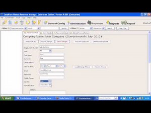 EasyWare Human Resource Manager. Part 1: Creating a new company record.