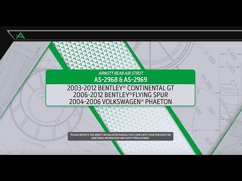 Replacing the Rear Air Strut on a Bentley Continental GT & Flying Spur with an Arnott Reman Strut