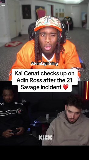 Kai Cenat Supports Adin Ross Post 21 Savage Incident