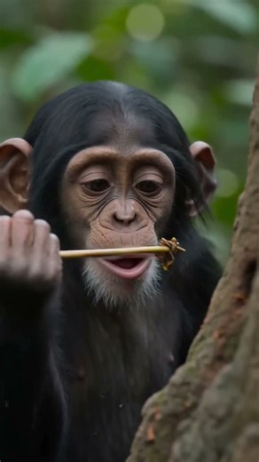 What Happen When Chimp Uses Traditional Tools