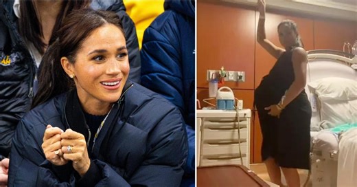 Meghan Markle Accused of 'FAKING' Baby Bump as Conspiracy Theorists Rage 'That's Not What a Pregnant Woman Looks Like!' After She Dances With Prince Harry In Video