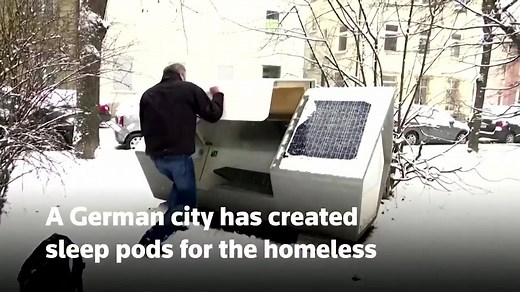 1.4M views · 14K reactions | The southern German city of Ulm is currently testing a prototype sleeping pod for the homeless, which its makers call a ‘nest’ | Reuters | Facebook