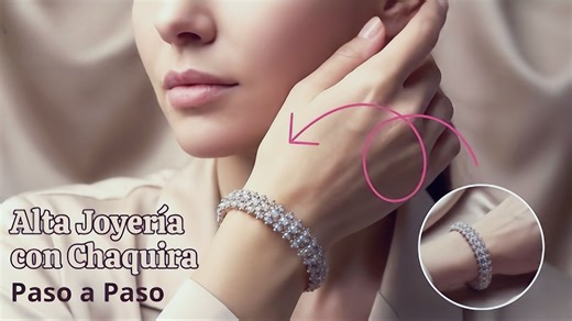 串珠教程-水晶小米珠串珠手链（材料尺寸见简介和评论）