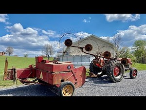 The Ultimate Haying Setup from the 70’s & 80’s! Massey Ferguson 135, Rake, and model 12 baler!
