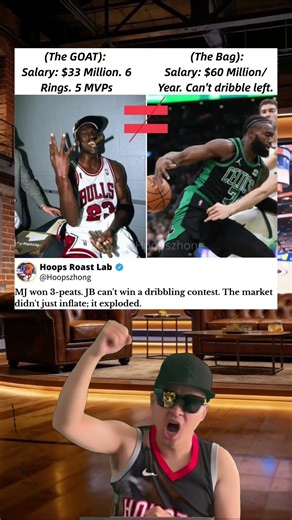 Michael Jordan vs Jaylen Brown: The Salary Truth 🤯 #nba #nbamemes