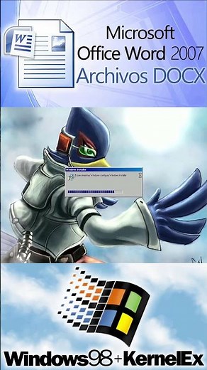 Usar archivos DOCX en Windows 98 con KernelEx #Tutorial