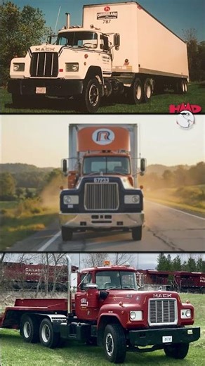 Look closely at the front of this Mack tractor – the cab is not centered. 🚛📐